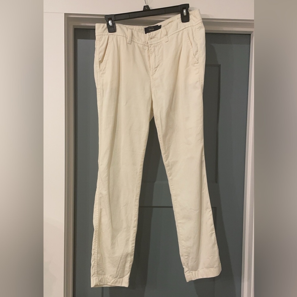 J crew chino pants off white